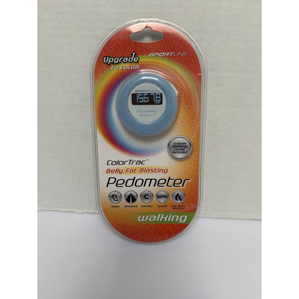 Sportline COLORTRAC Walking Pedometer NEW In Package Belly Fat Blasting